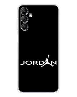 Чехол для Samsung Galaxy M35 5G с картинкой «Jordan White Logo»