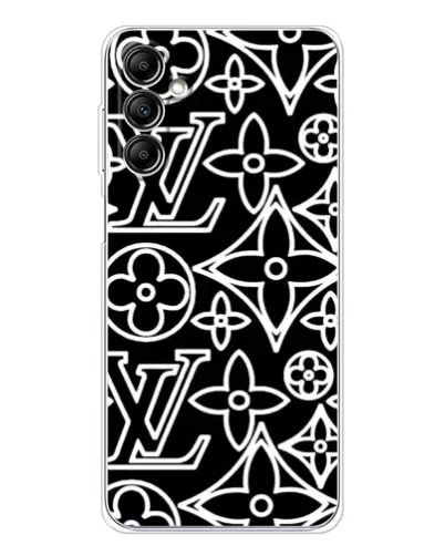 Чехол для Samsung Galaxy M35 5G с картинкой «Черно-белый узор LV» Чехол для Samsung Galaxy M35 5G с картинкой «Черно-белый узор LV»