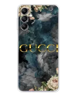 Чехол для Samsung Galaxy M35 5G с картинкой «Абстрактные цветы Gucci»