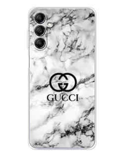 Чехол для Samsung Galaxy M35 5G с картинкой «Gucci — мраморный шик»