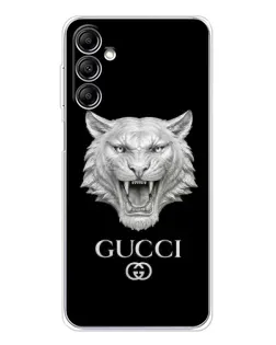 Чехол для Samsung Galaxy M35 5G с картинкой «Gucci — серебряный лев»