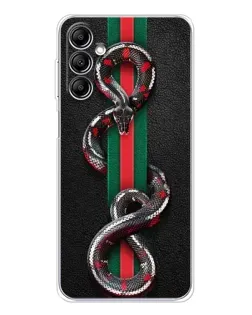 Чехол для Samsung Galaxy M35 5G с картинкой «Gucci — змея на полосе»