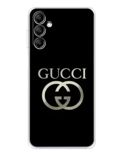 Чехол для Samsung Galaxy M35 5G с картинкой «Gucci — золото на черном»