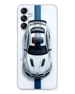 Чехол для Samsung Galaxy M35 5G с картинкой «Вид сверху — BMW M»