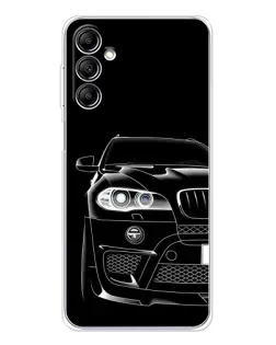 Чехол для Samsung Galaxy M35 5G с картинкой «Темный силуэт BMW»