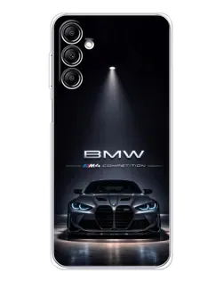 Чохол для Samsung Galaxy M35 5G з картинкою «BMW крізь нічне місто» Чохол для Samsung Galaxy M35 5G з картинкою «BMW крізь нічне місто»