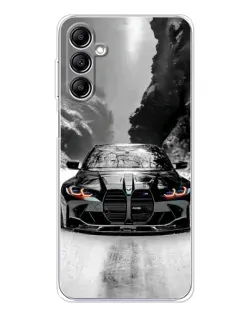 Чохол для Samsung Galaxy M35 5G з картинкою «BMW — акварельний дрифт» Чохол для Samsung Galaxy M35 5G з картинкою «BMW — акварельний дрифт»
