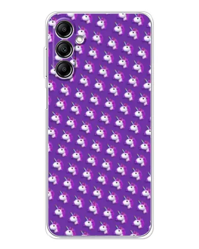 Чехол для Samsung Galaxy M35 5G с картинкой «Единороги на фиолетовом»