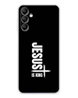 Чехол для Samsung Galaxy M35 5G с картинкой «Вертикаль веры Jesus»