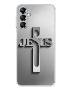 Чехол для Samsung Galaxy M35 5G с картинкой «Металлический крест Jesus» Чехол для Samsung Galaxy M35 5G с картинкой «Металлический крест Jesus»
