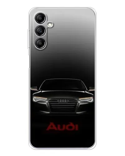 Чехол для Samsung Galaxy M35 5G с картинкой «Audi — градиентный контур» Чехол для Samsung Galaxy M35 5G с картинкой «Audi — градиентный контур»
