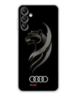 Чехол для Samsung Galaxy M35 5G с картинкой «Графика — пантера и Audi»