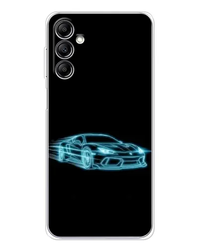 Чехол для Samsung Galaxy M35 5G с картинкой «Неоновый контур Lamborghini»