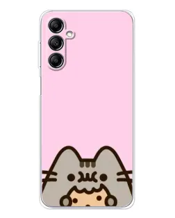 Чехол для Samsung Galaxy M35 5G с картинкой «Pusheen и печенье»