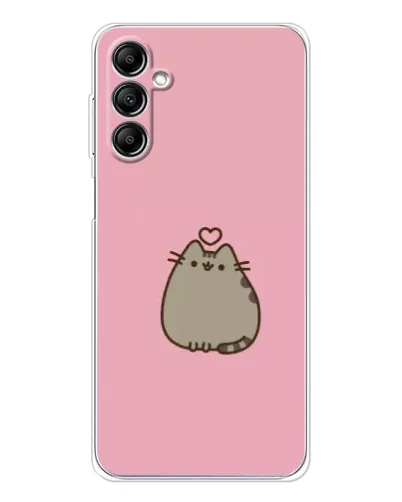 Чехол для Samsung Galaxy M35 5G с картинкой «Pusheen сердце»