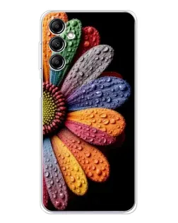 Чехол для Samsung Galaxy M35 5G с картинкой «Радужный цветок»