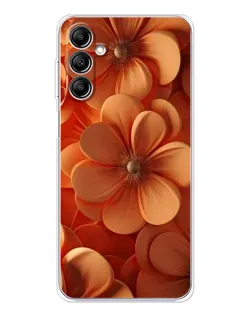 Чехол для Samsung Galaxy M35 5G с картинкой «Оранжевый макро цветок»