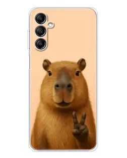 Чехол для Samsung Galaxy M35 5G с картинкой «Капибара виктория»
