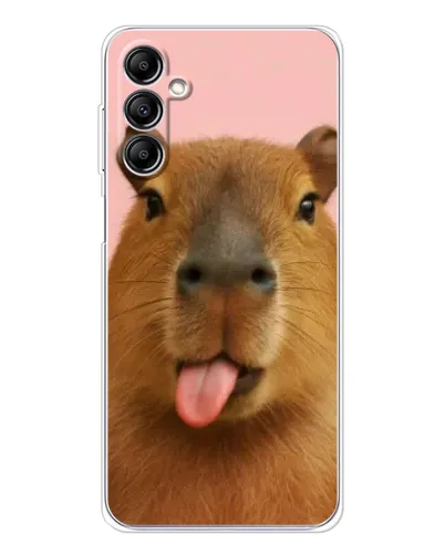 Чехол для Samsung Galaxy M35 5G с картинкой «Капибара с языком» Чехол для Samsung Galaxy M35 5G с картинкой «Капибара с языком»