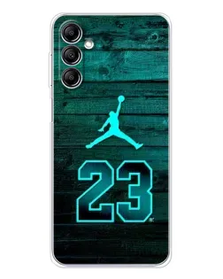 Чехол для Samsung Galaxy M36 5G с картинкой «Jordan Cyan 23»