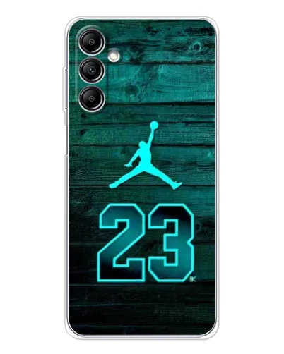 Чехол для Samsung Galaxy M36 5G с картинкой «Jordan Cyan 23»
