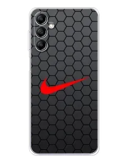 Чехол для Samsung Galaxy M36 5G с картинкой «Nike — карбоновая сетка»