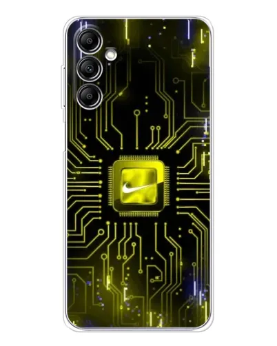 Чехол для Samsung Galaxy M36 5G с картинкой «Nike — золотая искра» Чехол для Samsung Galaxy M36 5G с картинкой «Nike — золотая искра»