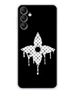 Чехол для Samsung Galaxy M36 5G с картинкой «Цветочная монограмма»