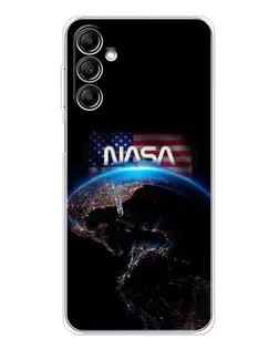 Чехол для Samsung Galaxy M36 5G с картинкой «Земля из космоса NASA»