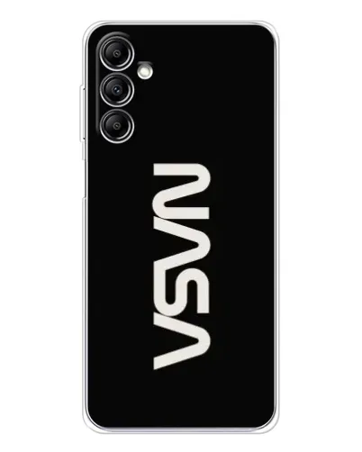 Чехол для Samsung Galaxy M36 5G с картинкой «NASA — вертикальный логотип»