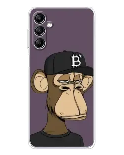 Чехол для Samsung Galaxy M36 5G с картинкой «Bored Ape в кепке»