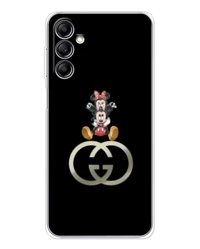 Чехол для Samsung Galaxy M36 5G с картинкой «Минни Маус на лого»