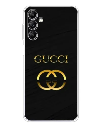 Чехол для Samsung Galaxy M36 5G с картинкой «Золотой логотип Gucci»