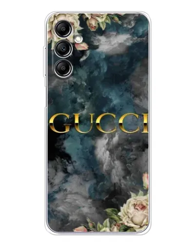 Чехол для Samsung Galaxy M36 5G с картинкой «Абстрактные цветы Gucci»