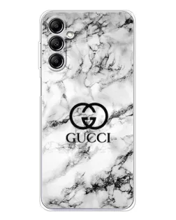 Чехол для Samsung Galaxy M36 5G с картинкой «Gucci — мраморный шик»
