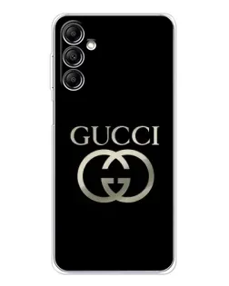 Чехол для Samsung Galaxy M36 5G с картинкой «Gucci — золото на черном»