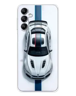 Чехол для Samsung Galaxy M36 5G с картинкой «Вид сверху — BMW M» Чехол для Samsung Galaxy M36 5G с картинкой «Вид сверху — BMW M»