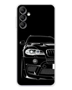 Чехол для Samsung Galaxy M36 5G с картинкой «Темный силуэт BMW»