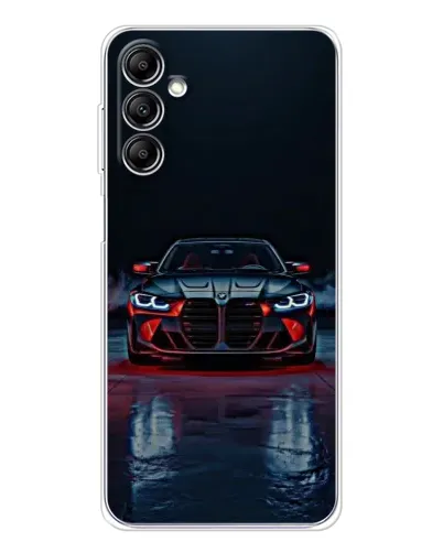 Чехол для Samsung Galaxy M36 5G с картинкой «BMW на мокрой дороге»