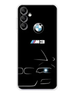 Чехол для Samsung Galaxy M36 5G с картинкой «Минималистичный принт BMW M3»