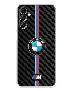 Чехол для Samsung Galaxy M36 5G с картинкой «Эмблема BMW и карбон»