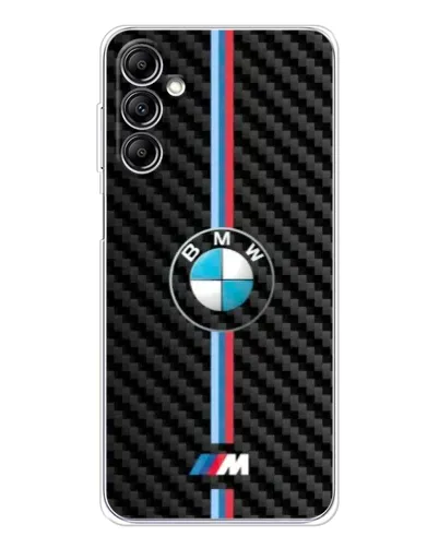 Чехол для Samsung Galaxy M36 5G с картинкой «Эмблема BMW и карбон»