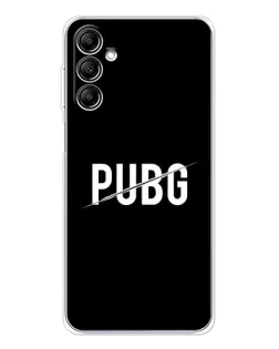 Чехол для Samsung Galaxy M36 5G с картинкой «PUBG — белый логотип»