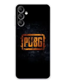 Чехол для Samsung Galaxy M36 5G с картинкой «PUBG — золотой логотип»