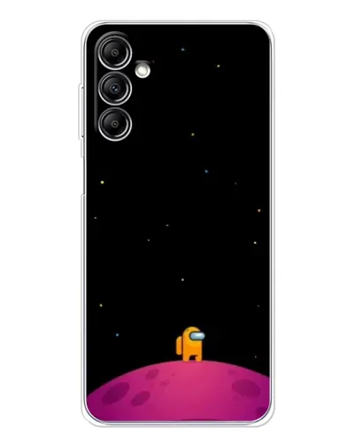 Чехол для Samsung Galaxy M36 5G с картинкой «Одинокий герой на планете»