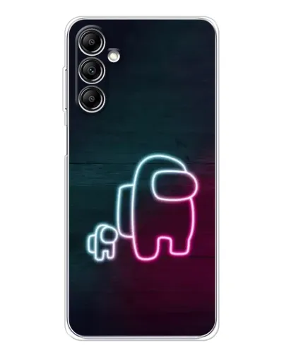Чехол для Samsung Galaxy M36 5G с картинкой «Among Us неон-арт»