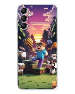 Чехол для Samsung Galaxy M36 5G с картинкой «Стив на ферме» Чехол для Samsung Galaxy M36 5G с картинкой «Стив на ферме»