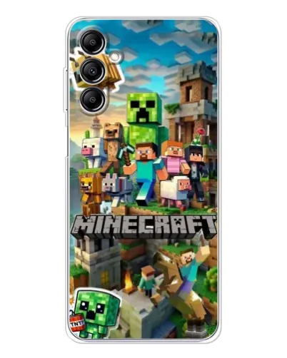 Чехол для Samsung Galaxy M36 5G с картинкой «Замок Minecraft»