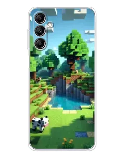 Чехол для Samsung Galaxy M36 5G с картинкой «Minecraft летний день»