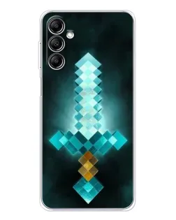 Чехол для Samsung Galaxy M36 5G с картинкой «Алмазный меч неон»